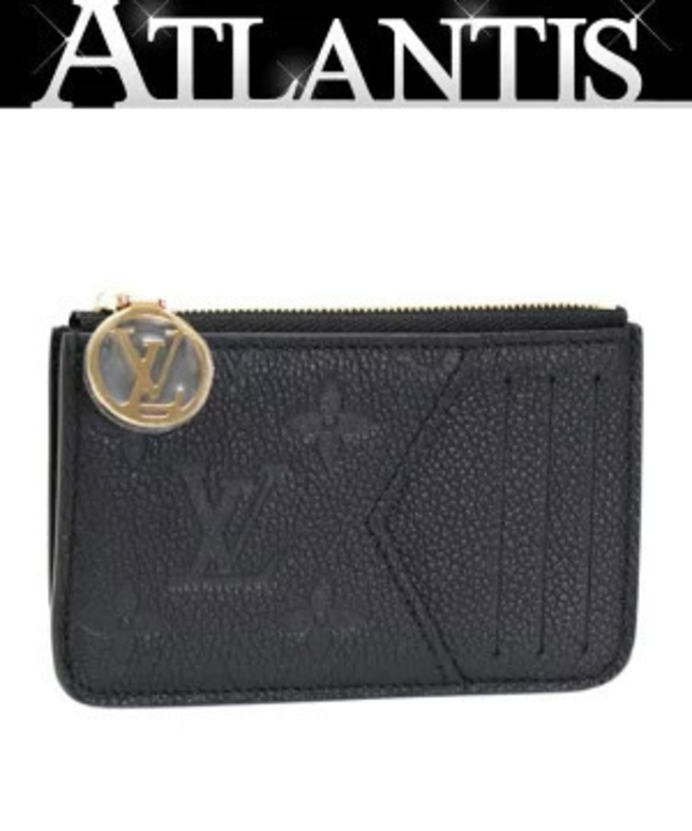 Louis Vuitton Portecarte Romy Card Case Wallet Monogram Empreinte Black